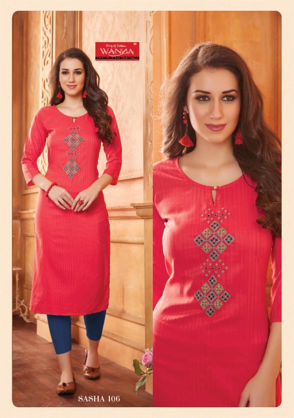 Wanna Sasha Beautiful Festive Wear Embroidery Kurti 